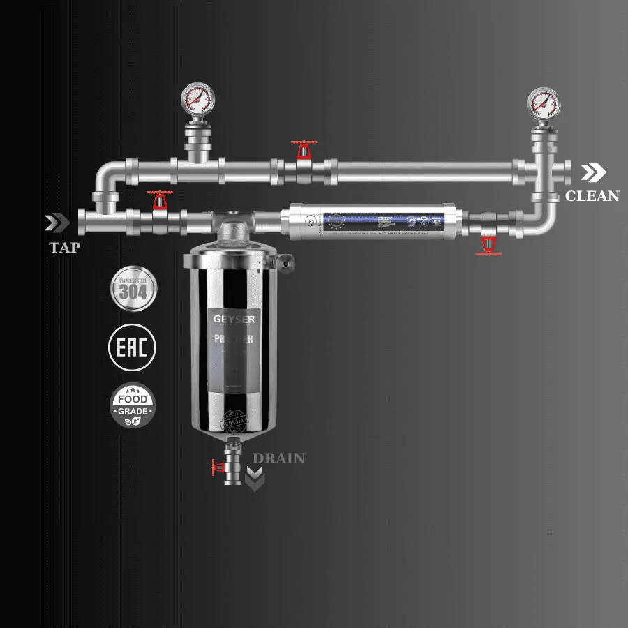 Bộ lọc nước tổng đầu nguồn mini Geyser Ecotar 1F1As chính hãng