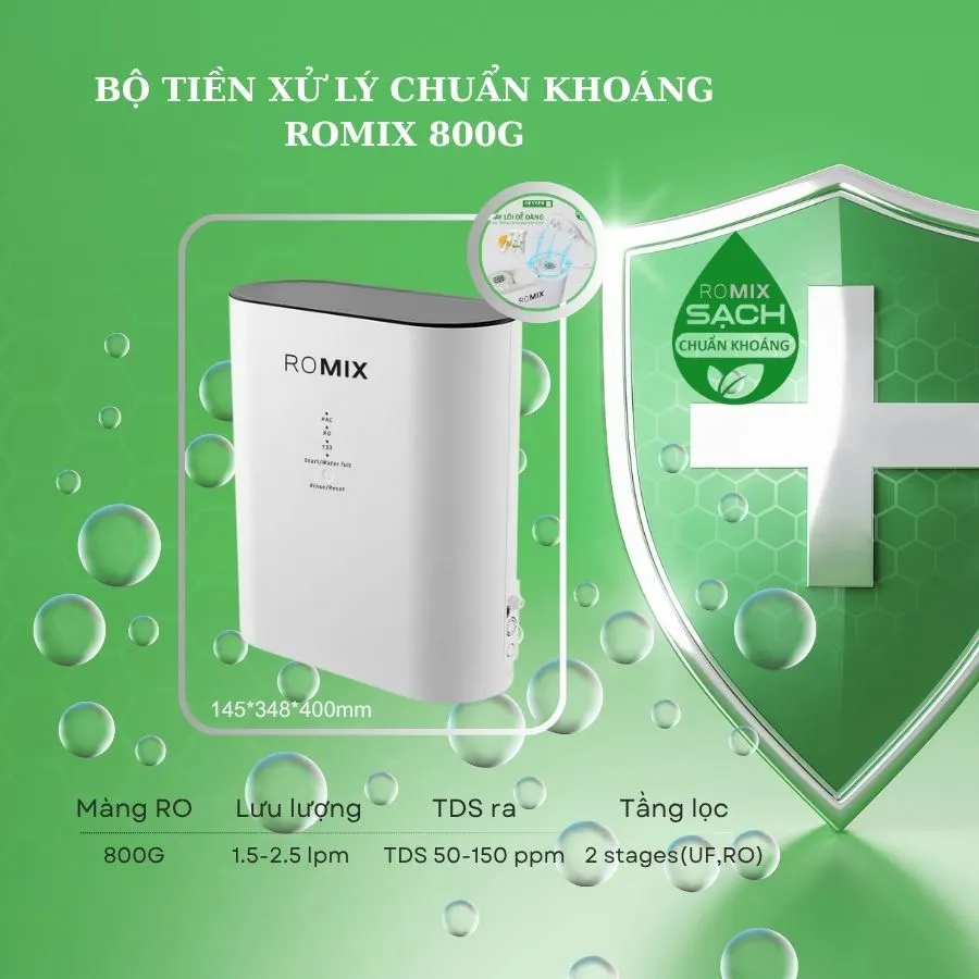 Bộ tiền xử lý cho máy lọc nước ion kiềm ROMIX - ảnh 3