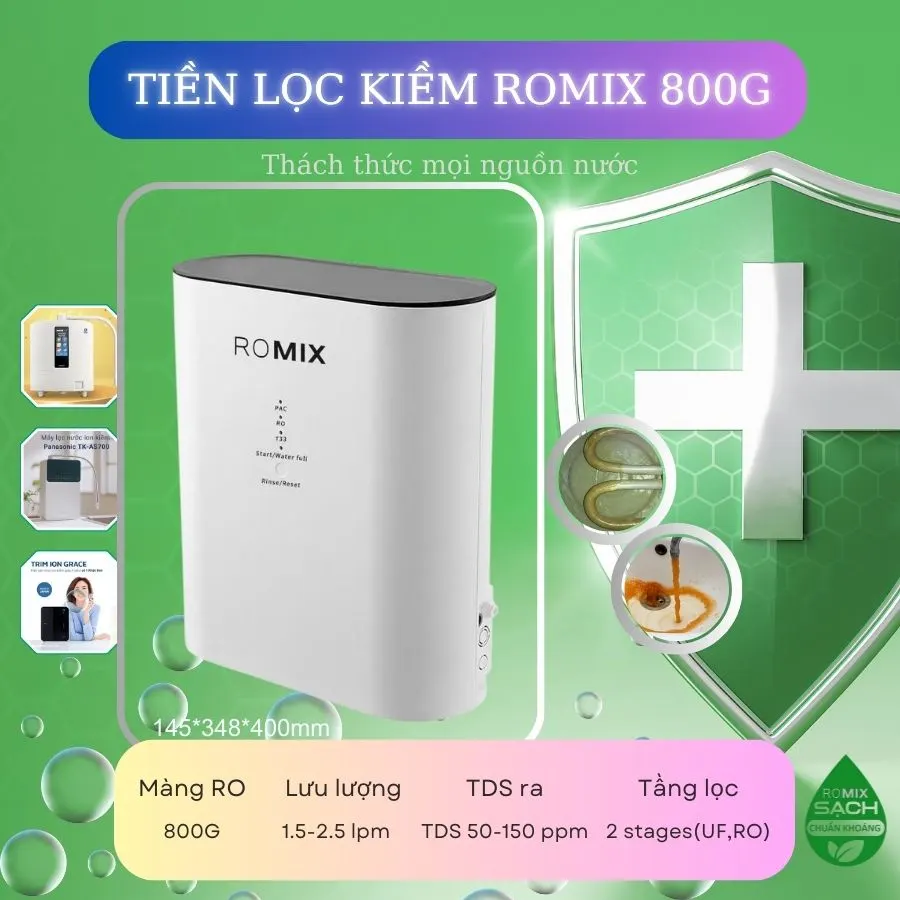 Bộ tiền xử lý cho máy lọc nước ion kiềm ROMIX - ảnh 4