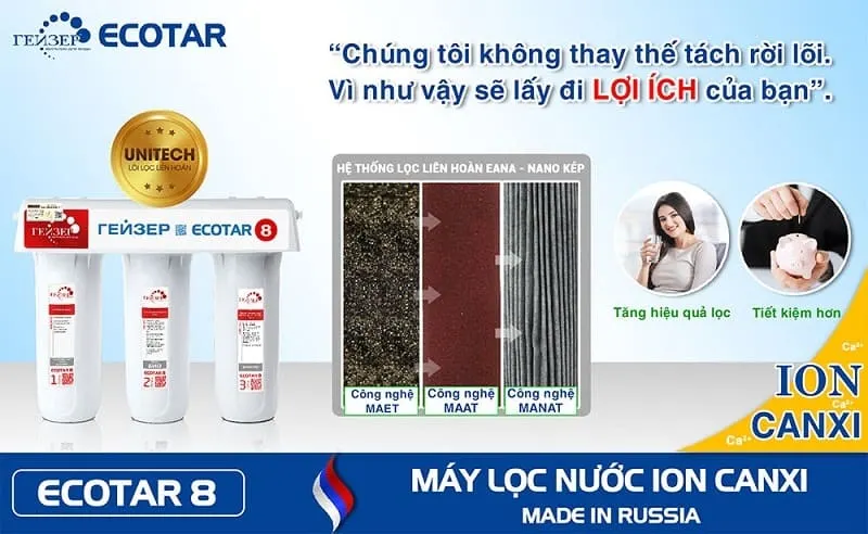 Máy lọc nước nano Geyser Ecotar 8 - ảnh 3