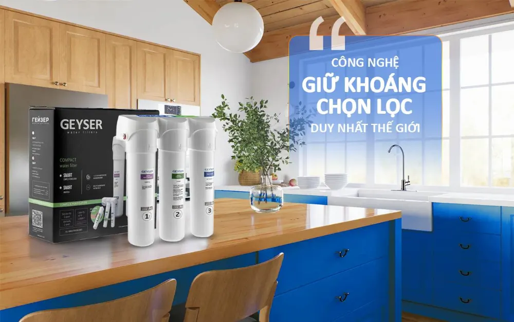 Geyser Ecotar 3 Smart được ứng dụng công nghệ giữ khoáng chọn lọc duy nhất trên thế giới