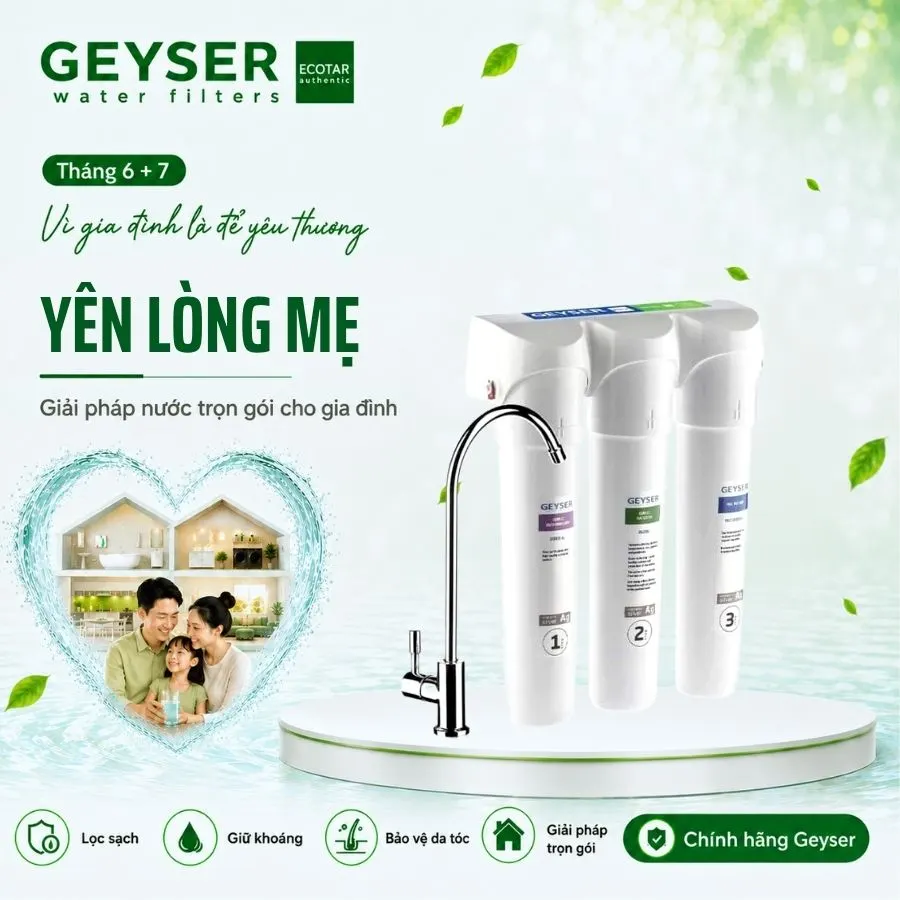Máy lọc nước chuẩn khoáng Geyser Ecotar 3 Smart chính hãng