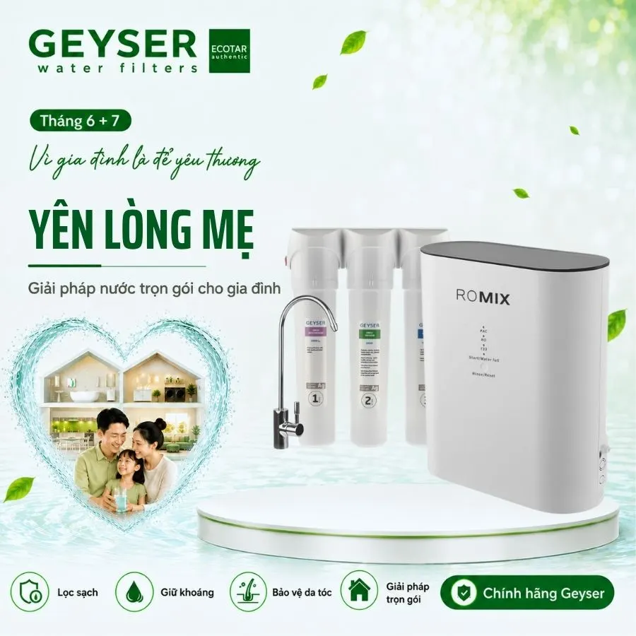 So sánh máy lọc nano và RO Geyser: nên chọn loại nào?