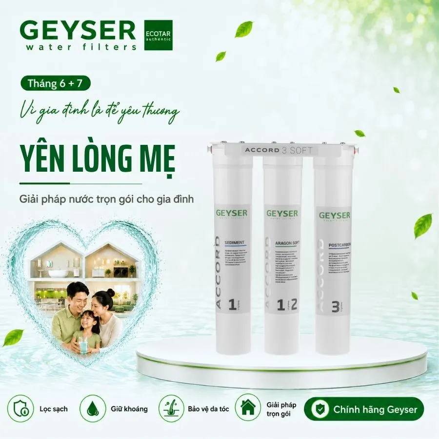 Máy lọc nước chuẩn khoáng Geyser Ecotar Accord 3 chính hãng