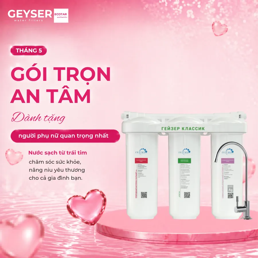 Máy lọc nước nano Geyser Ecotar Classic cho nước chính hãng
