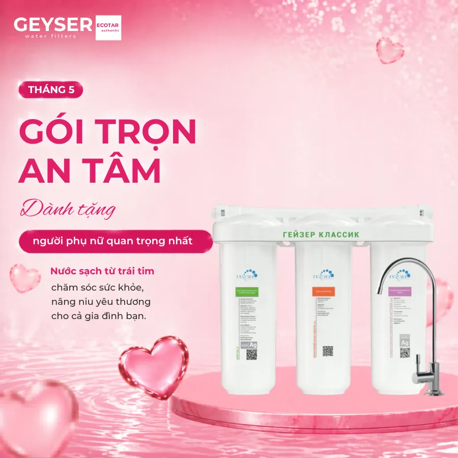 Máy lọc nước nano Geyser Ecotar Classic Universal chính hãng