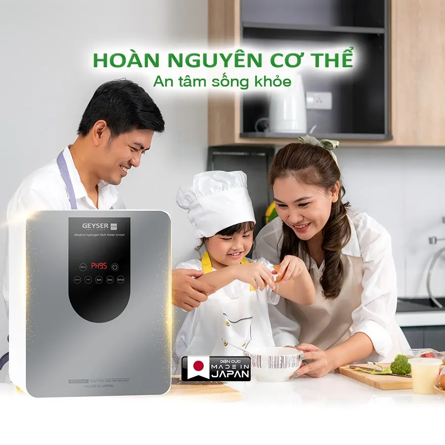 Máy lọc nước ion kiềm giàu hydro Geyser Ecotar 9 Pro - ảnh 3