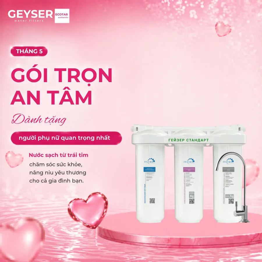 Máy lọc nước nano Geyser Ecotar Standard Soft chính hãng