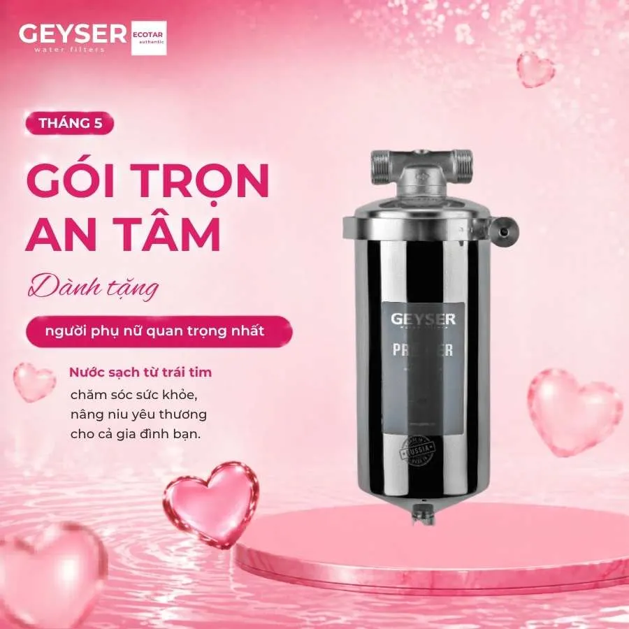 Máy lọc nước tắm Geyser Typhoon 10BB NEW chính hãng
