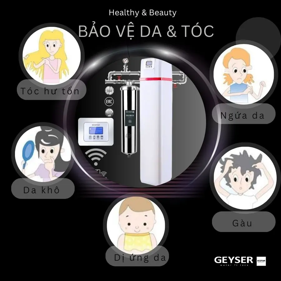 Hệ thống lọc tổng đầu nguồn gia đình tích hợp wifi thông minh Geyser Ecotar 1F20F Smart 2