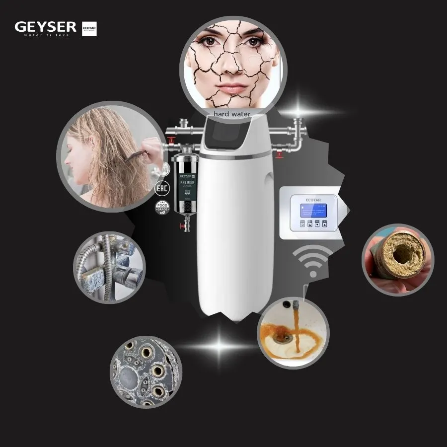 Hệ thống lọc tổng đầu nguồn gia đình tích hợp wifi thông minh Geyser Ecotar 1F10S Smart 1