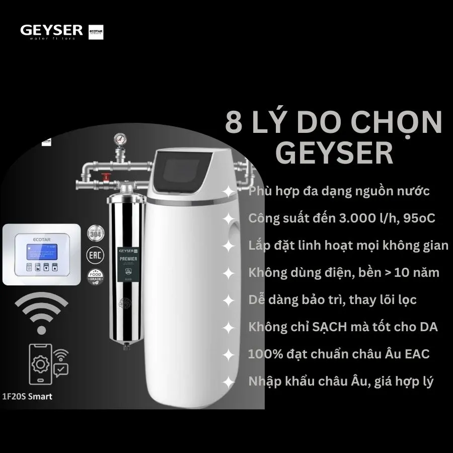 Lọc tổng đầu nguồn Geyser Ecotar 1F20S Smart - ảnh 5