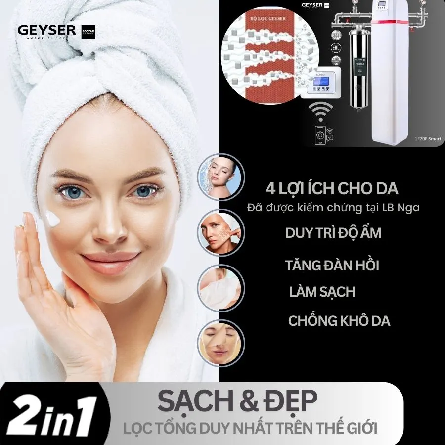 Hệ thống lọc tổng đầu nguồn gia đình tích hợp wifi thông minh Geyser Ecotar 1F20F Smart 10