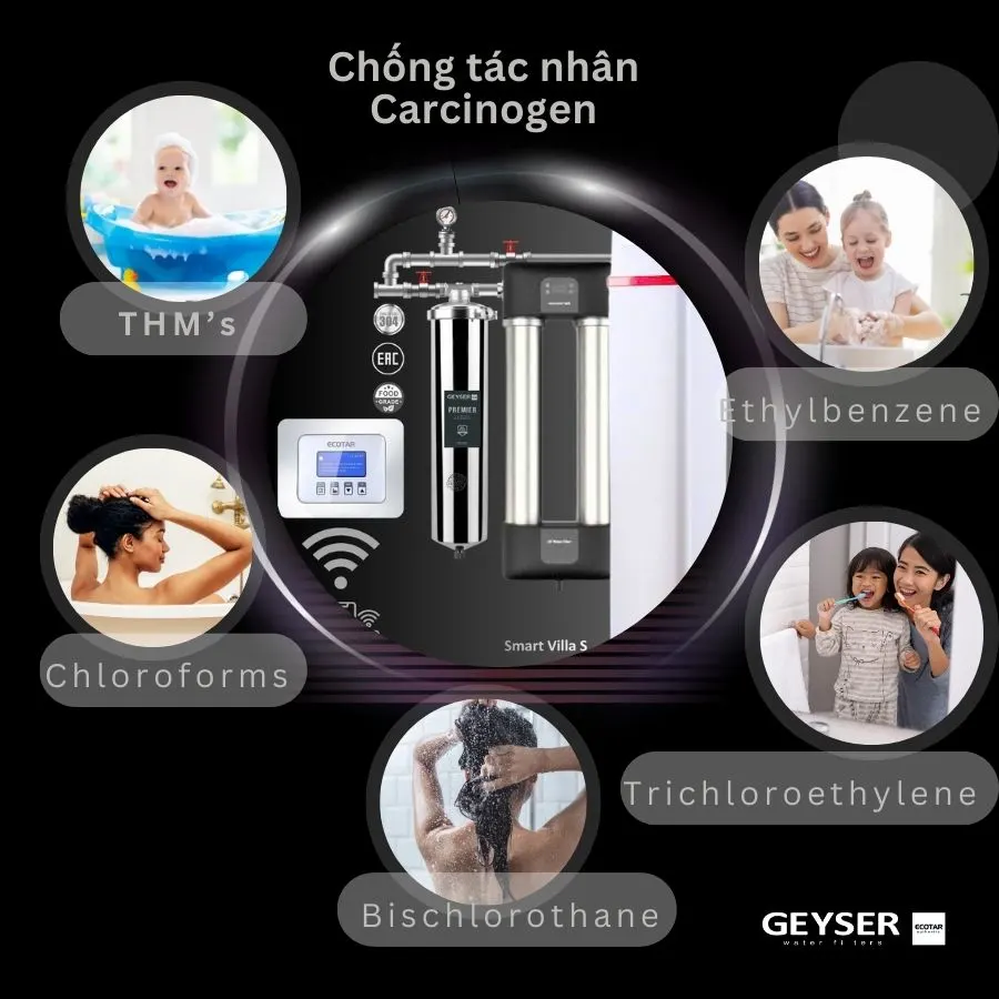 Hệ thống lọc tổng đầu nguồn villa biệt thự tích hợp điều khiển thông minh Geyser Ecotar Lux Smart Villa S 3