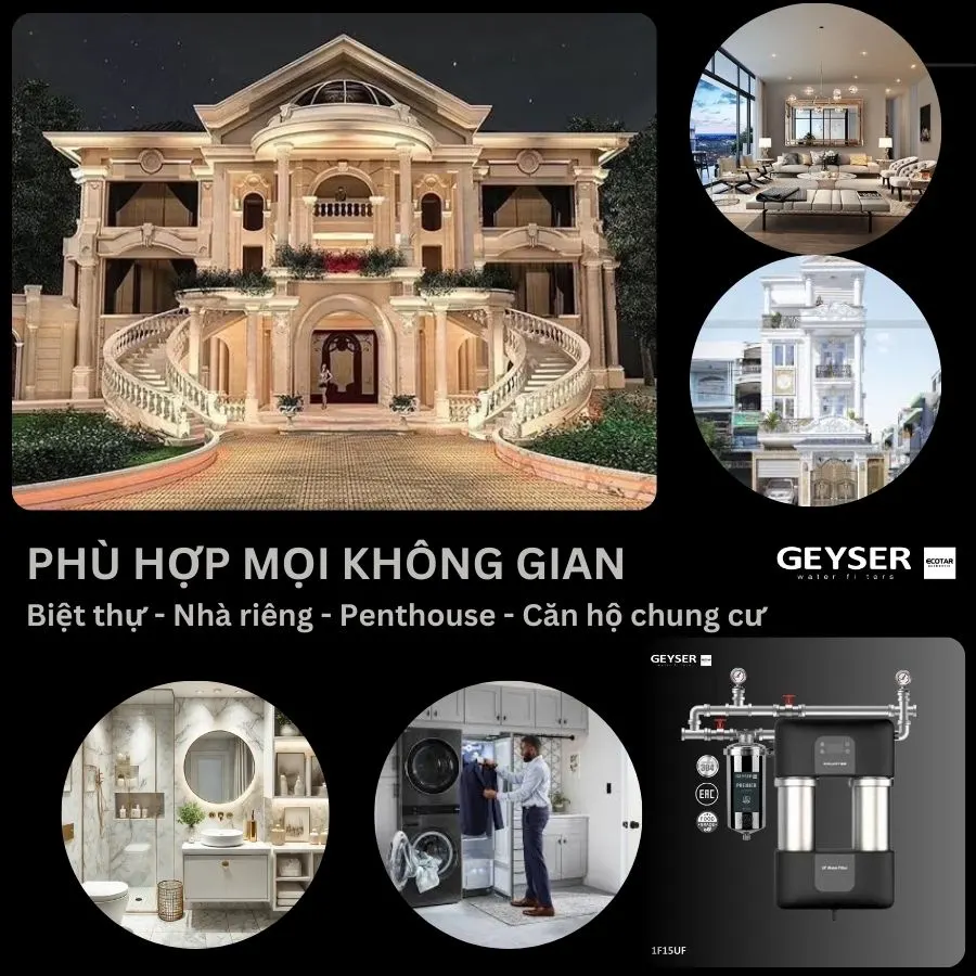 Lọc tổng đầu nguồn Geyser Ecotar 1F15UF thông minh - ảnh 4