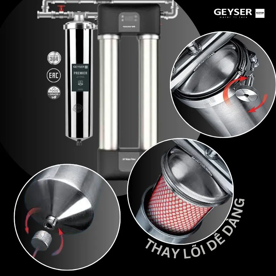 Lọc tổng đầu nguồn Geyser Ecotar 1F30UF thông minh - ảnh 6
