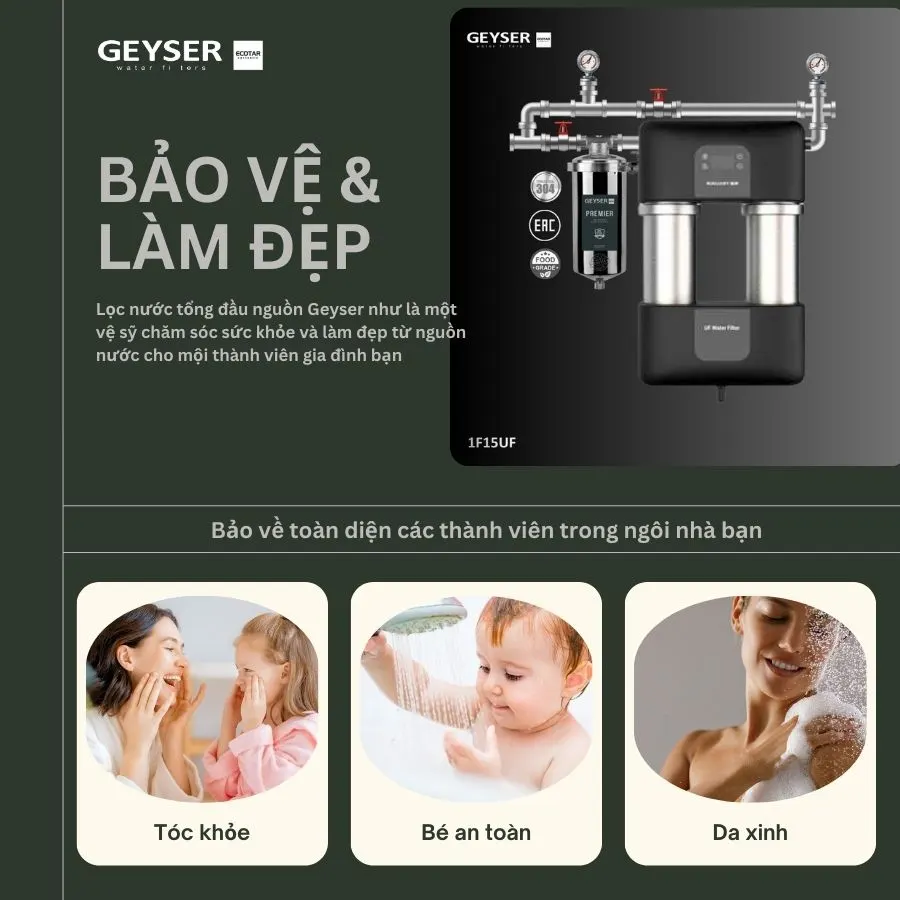 Lọc tổng đầu nguồn Geyser Ecotar 1F15UF thông minh - ảnh 5