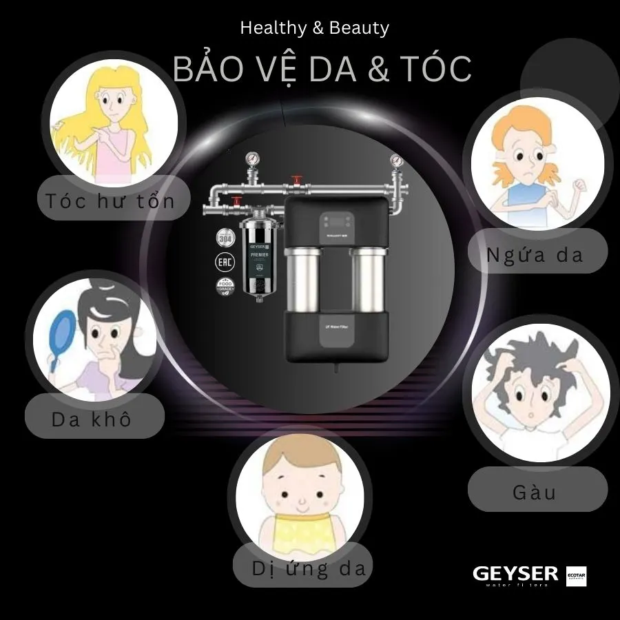 Hệ thống siêu lọc tổng đầu nguồn gia đình tích hợp điều khiển thông minh Geyser Ecotar 1F15UF 2