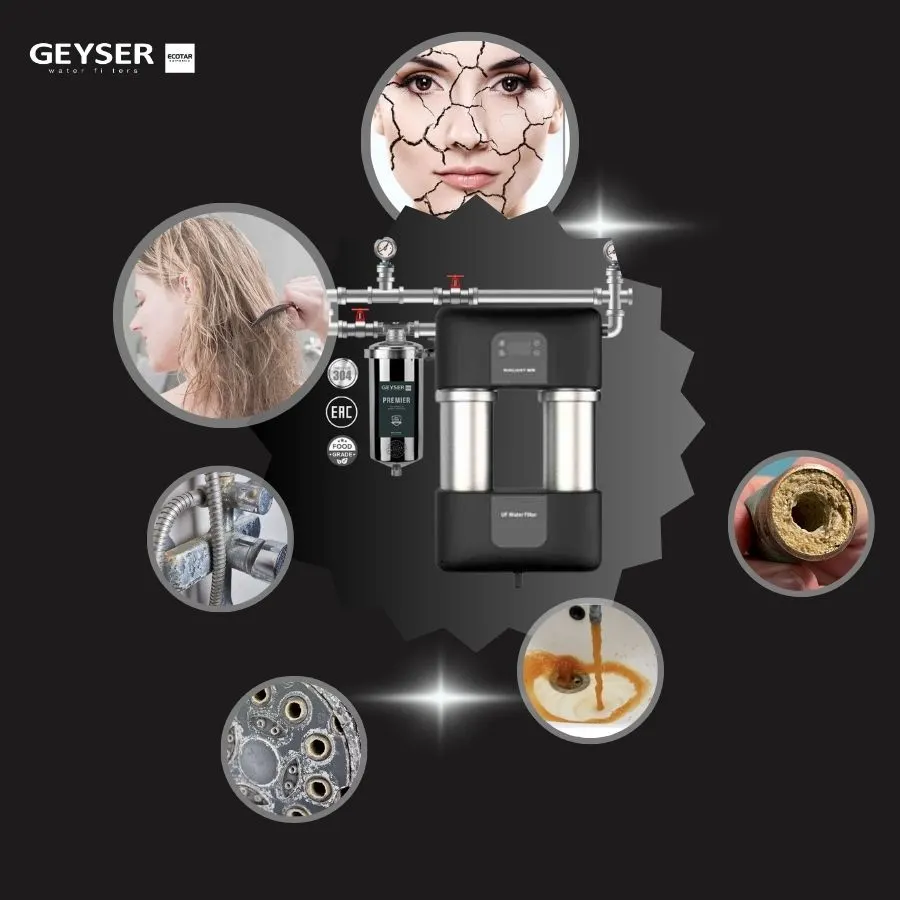 Hệ thống siêu lọc tổng đầu nguồn gia đình tích hợp điều khiển thông minh Geyser Ecotar 1F15UF 1