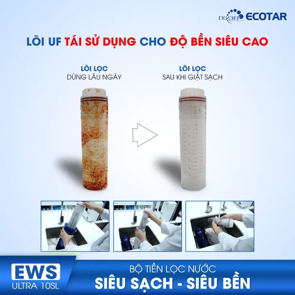Bộ tiền lọc nước EWS Ultra 10SL Geyser - ảnh 3
