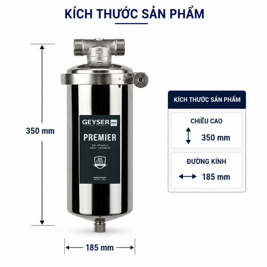 Lọc tổng đầu nguồn Geyser Ecotar Premier 10BB - ảnh 2
