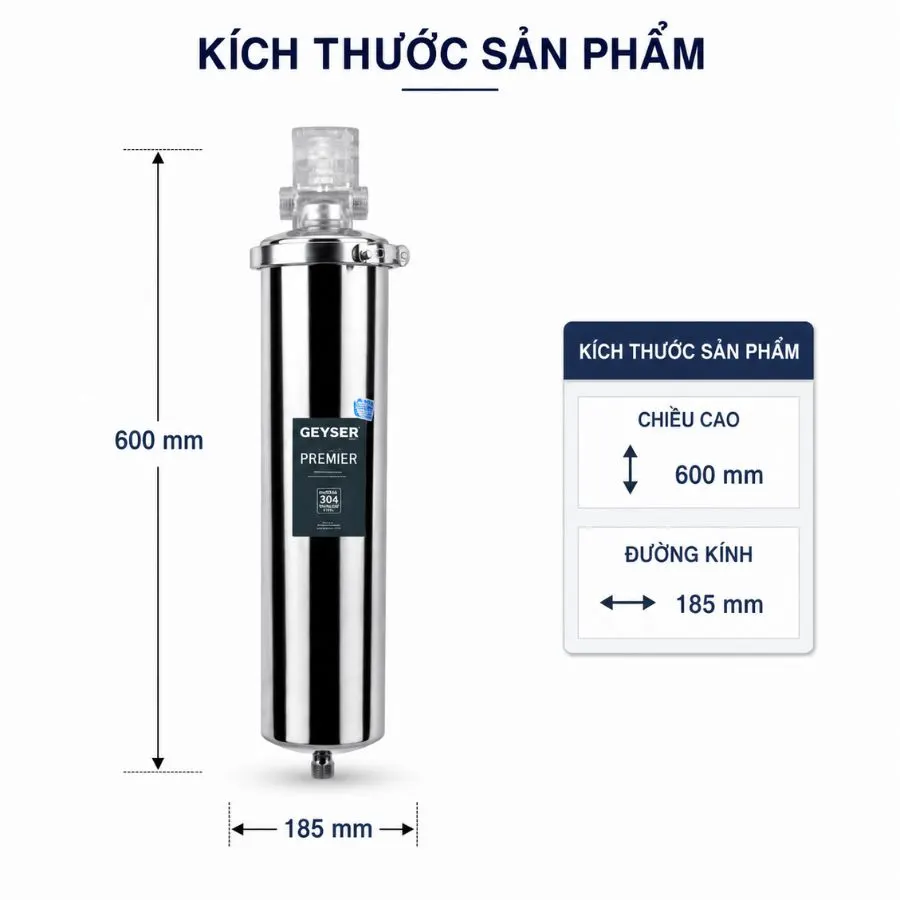 Lọc tổng đầu nguồn Geyser Ecotar Premier 20BB - ảnh 2