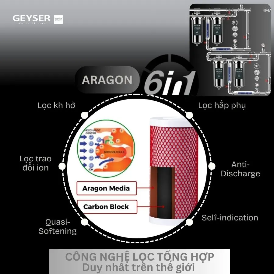 Lọc tổng đầu nguồn âm trần cao cấp dành cho Penthouse Geyser Ecotar 4F4As 4