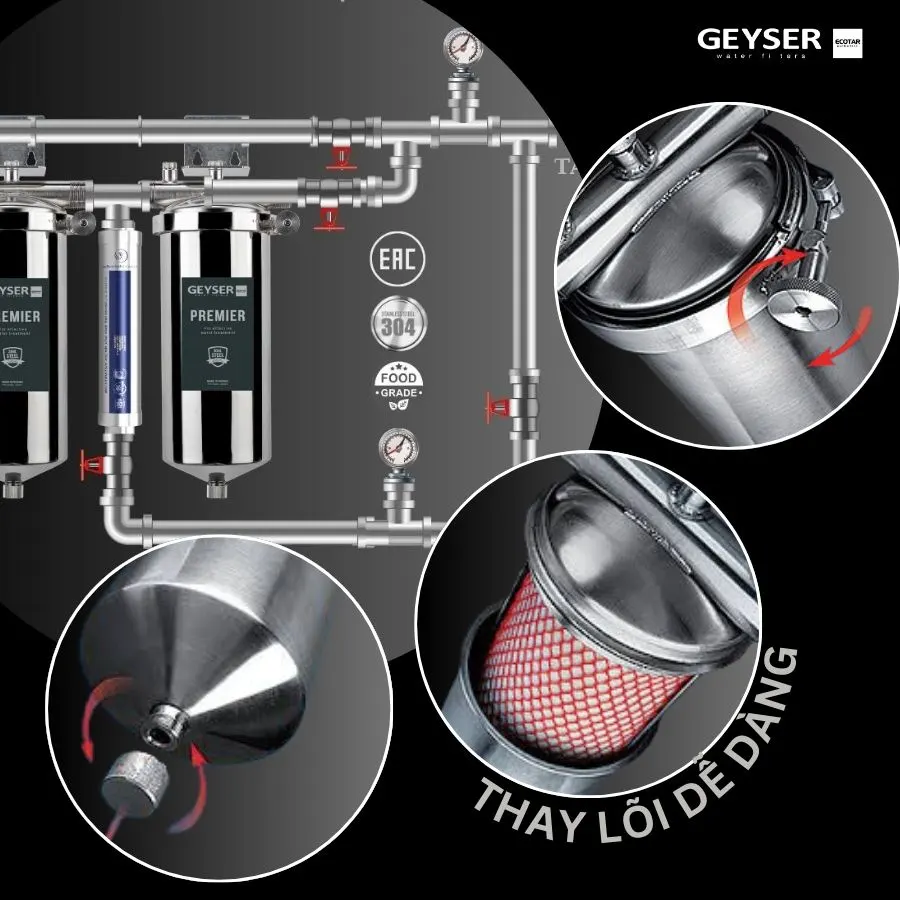 Lọc tổng đầu nguồn âm trần trên đường ống 2F1As 9