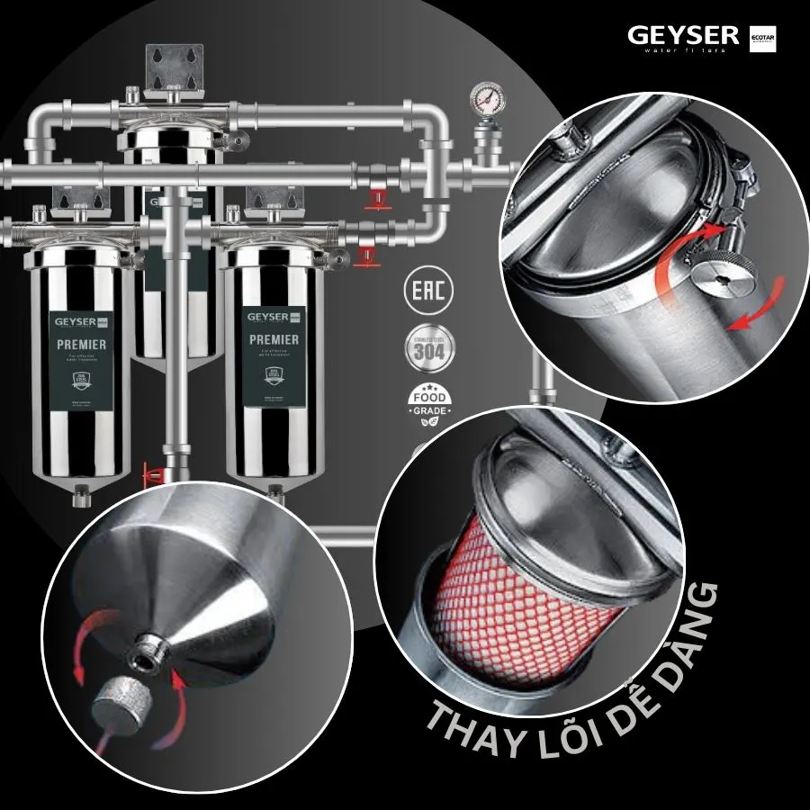 Lọc tổng đầu nguồn Geyser Ecotar 3Fs - ảnh 6