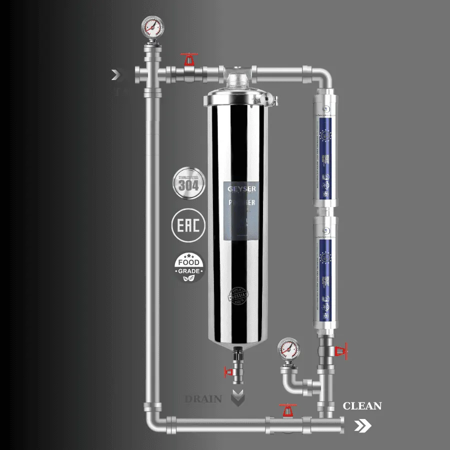 Hệ thống lọc nước tổng đầu nguồn Geyser Ecotar 1F2A chính hãng
