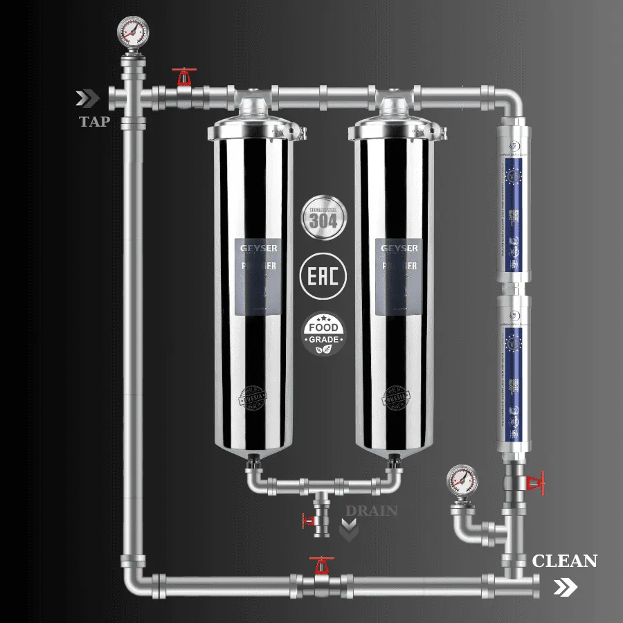 Hệ thống lọc nước tổng đầu nguồn Geyser Ecotar 2F2A chính hãng