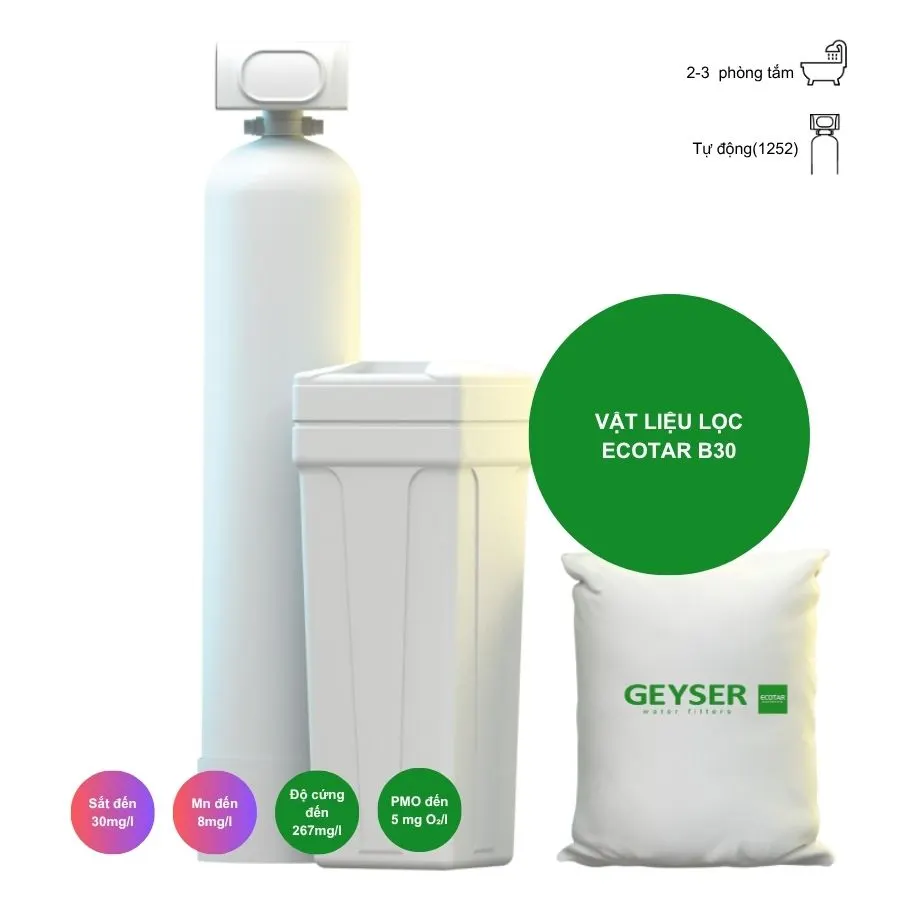 Lọc tổng đầu nguồn Geyser Ecotar Aquachef L432 chính hãng