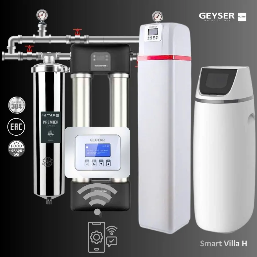 Lọc tổng đầu nguồn Geyser Ecotar Lux Smart Villa H chính hãng