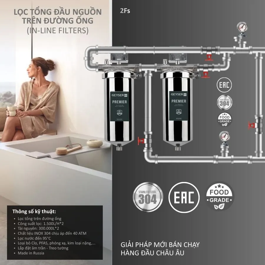 Lọc tổng đầu nguồn Geyser Ecotar 2Fs - ảnh 5
