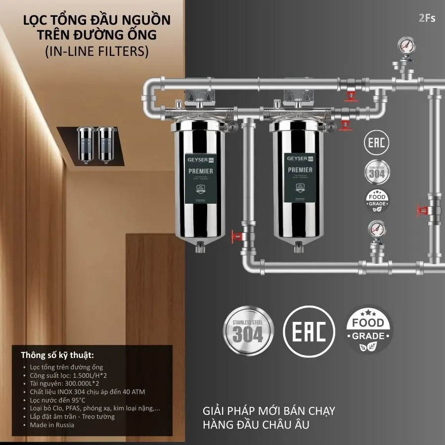 Lọc tổng đầu nguồn Geyser Ecotar 2Fs - ảnh 6