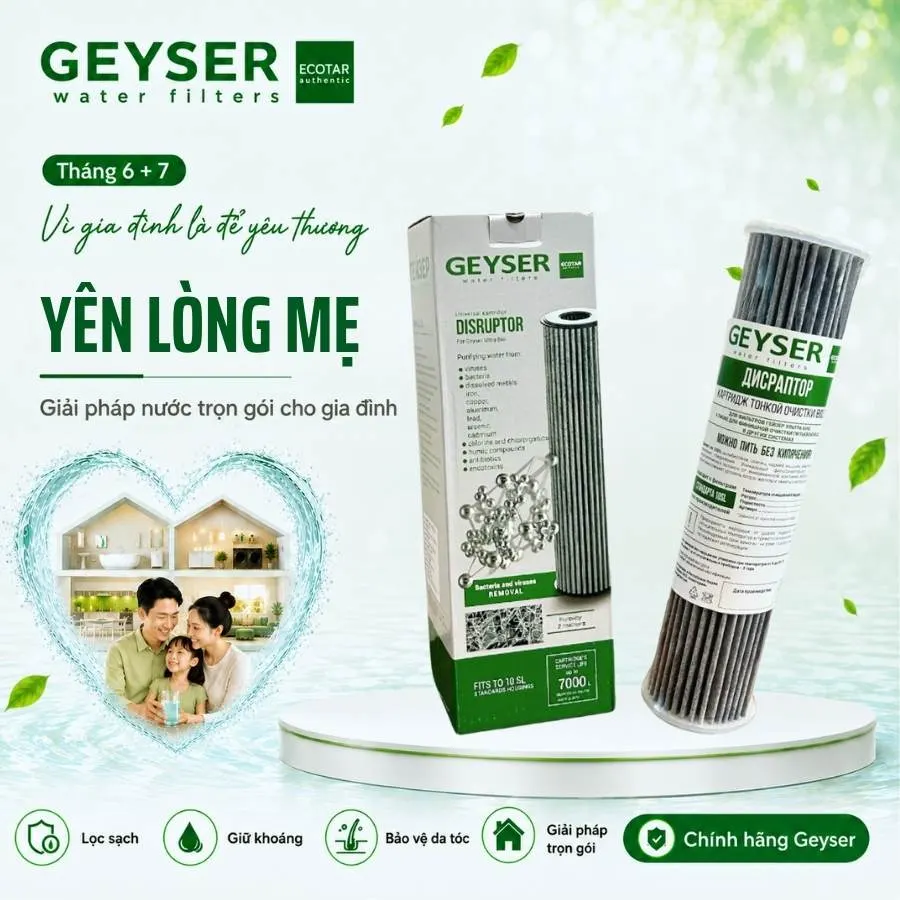 Lõi lọc nước Geyser Ecotar 4 nano Disruptor chính hãng