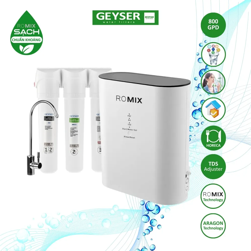 Máy lọc nước chuẩn khoáng Geyser Ecotar 4 ROMIX - ảnh 5