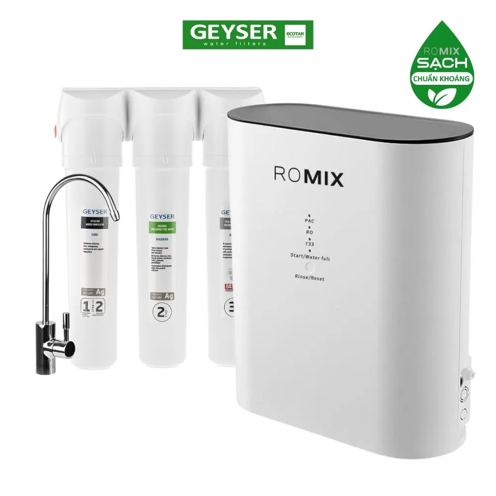 Máy lọc nước chuẩn khoáng Geyser Ecotar 4 ROMIX chính hãng