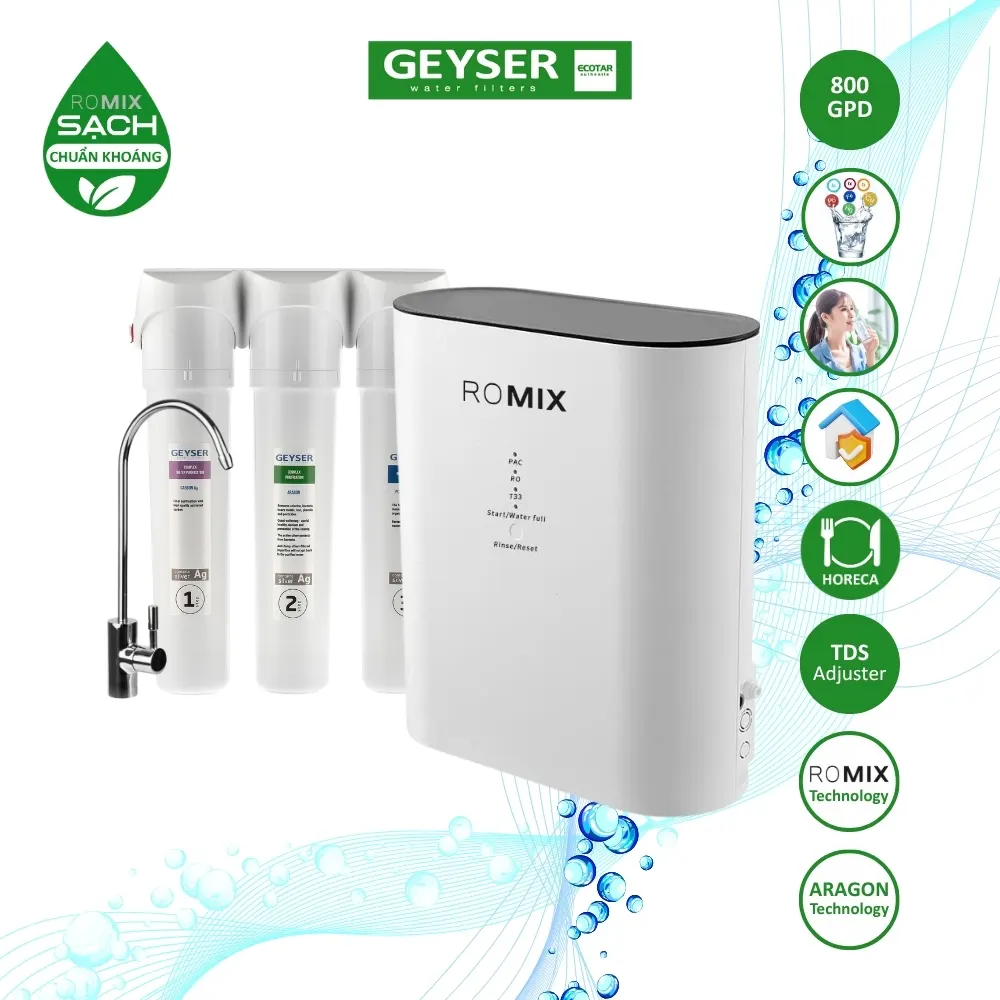Máy lọc nước chuẩn khoáng Geyser Ecotar 9 ROMIX - ảnh 5