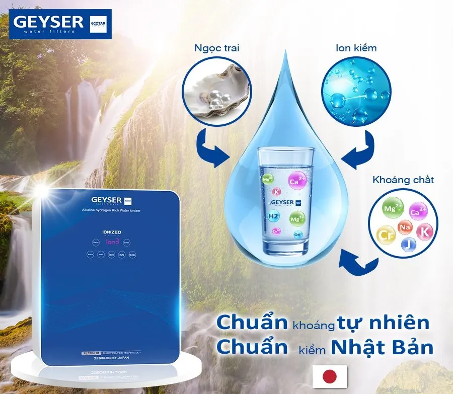 Geyser Ecotar 9 Slim T giúp cơ thể chống các gốc tự do gây hại