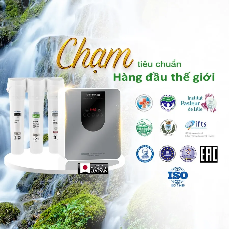 Máy lọc nước ion kiềm giàu hydro Geyser Ecotar 9 Pro - ảnh 4