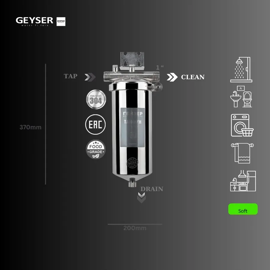 Máy lọc nước tắm Geyser Typhoon 10BB NEW - ảnh 4