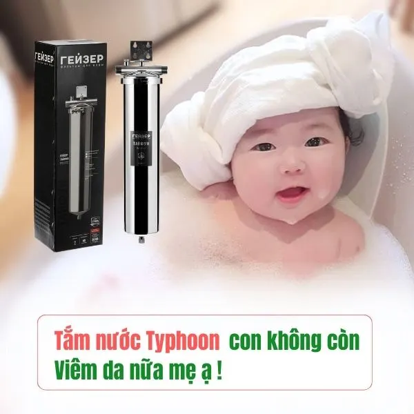 Máy lọc nước tắm đầu nguồn Geyser Typhoon 20BB NEW - ảnh 3