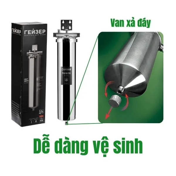 Thiết bị dễ dàng vệ sinh