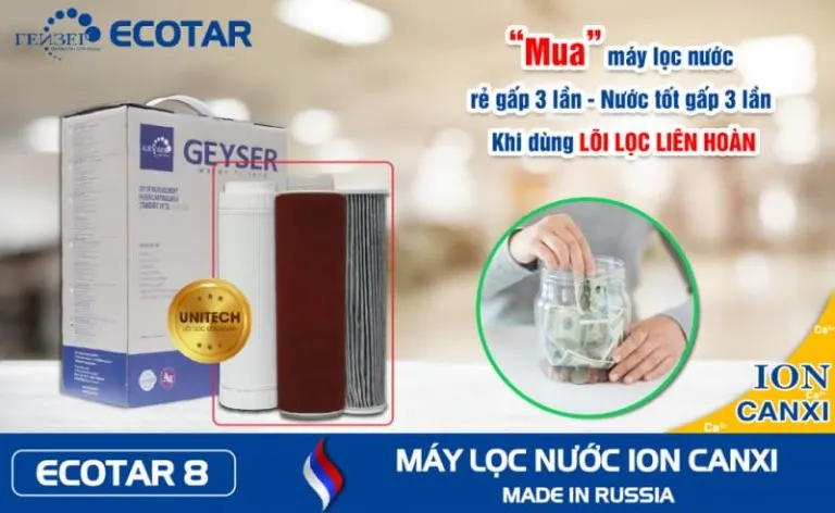 Bộ 3 lõi lọc nước nano nhập khẩu châu Âu dành cho - ảnh 3