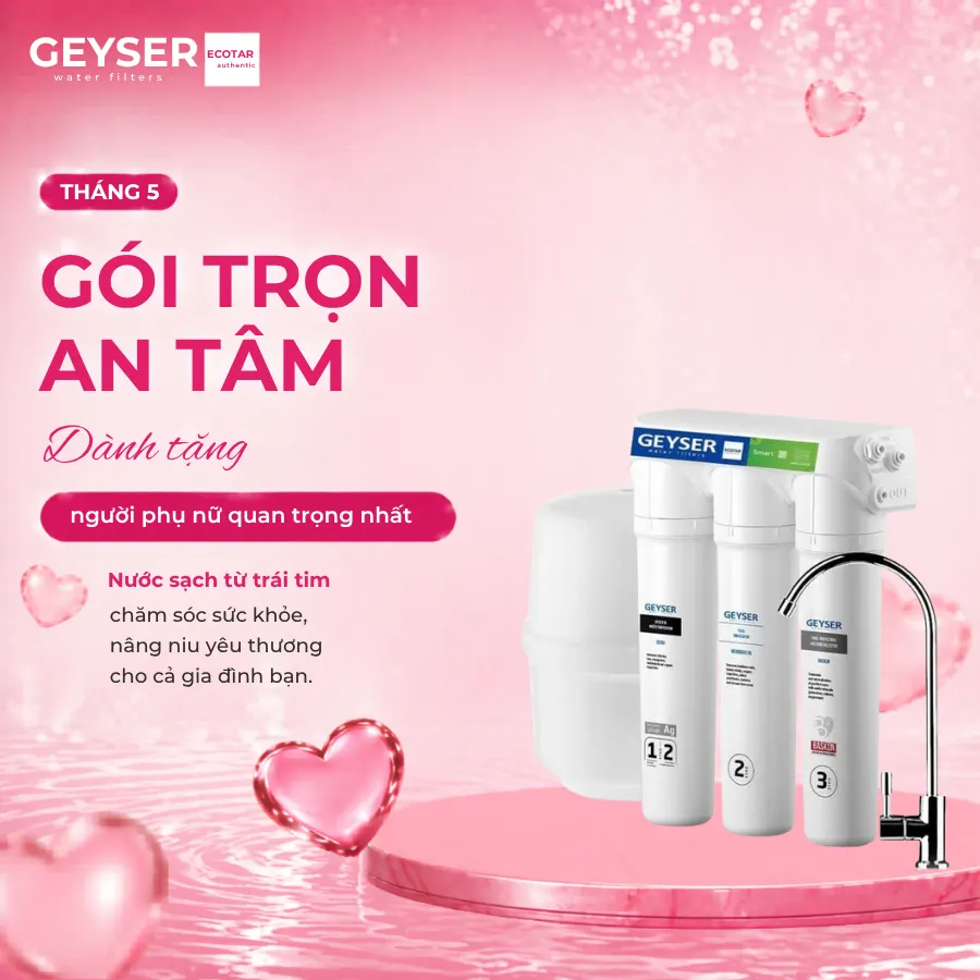 Máy lọc nước RO Geyser Ecotar 5 Smart chính hãng