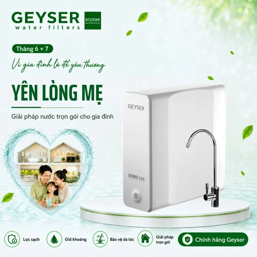 Máy lọc nước RO Geyser Ecotar Osmo Lux chính hãng