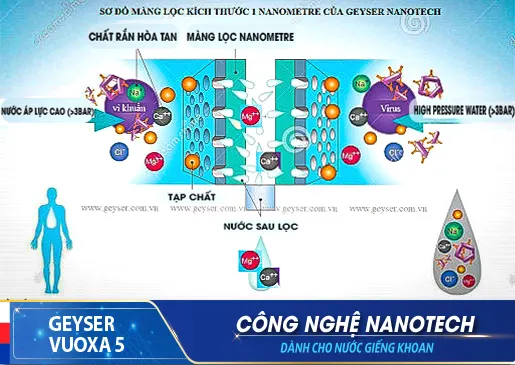 Máy lọc nước RO -Nano 2 in 1 Geyser Vuoxa 5 - ảnh 2