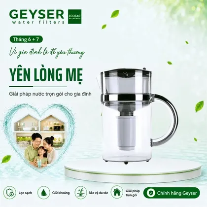 Bình lọc nước kháng khuẩn nano Geyser Mattise Chrome – 4.0