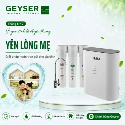 Máy lọc nước chuẩn khoáng Geyser Ecotar 9 ROMIX